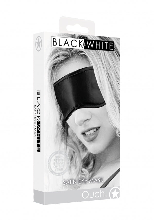 Ouch! Black & White - Satin Eye-Mask - Black - K. P.