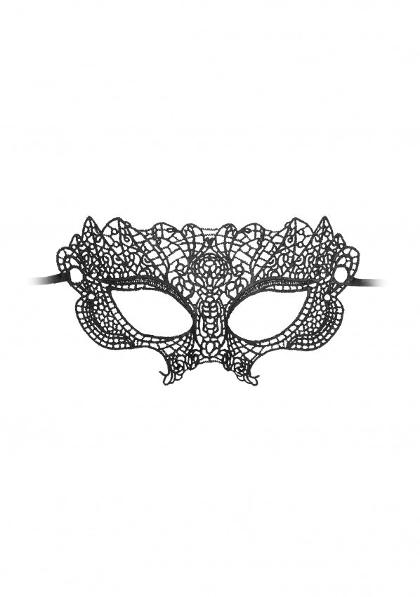 Ouch! Black & White - Lace Eye-Mask - Princess - Black - K. P.