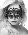 Ouch! Black & White - Lace Eye-Mask- Empress - Black - K. P.