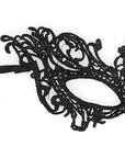 Ouch! Black & White - Lace Eye-Mask - Royal - Black - K. P.