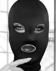 Ouch! Black & White - Subversion Mask - With Open Mouth And Eye - Black - K. P.