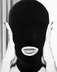 Ouch! Black & White - Submission Mask - With Open Mouth - Black - K. P.