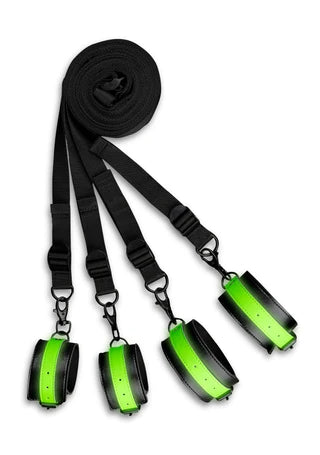 Ouch! - Bed Bindings Restraint Kit - Glow in the Dark - K. P.