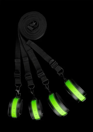 Ouch! - Bed Bindings Restraint Kit - Glow in the Dark - K. P.