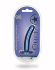 Ouch! - Smooth G-Spot Dildo 5'' - Metallic Blue