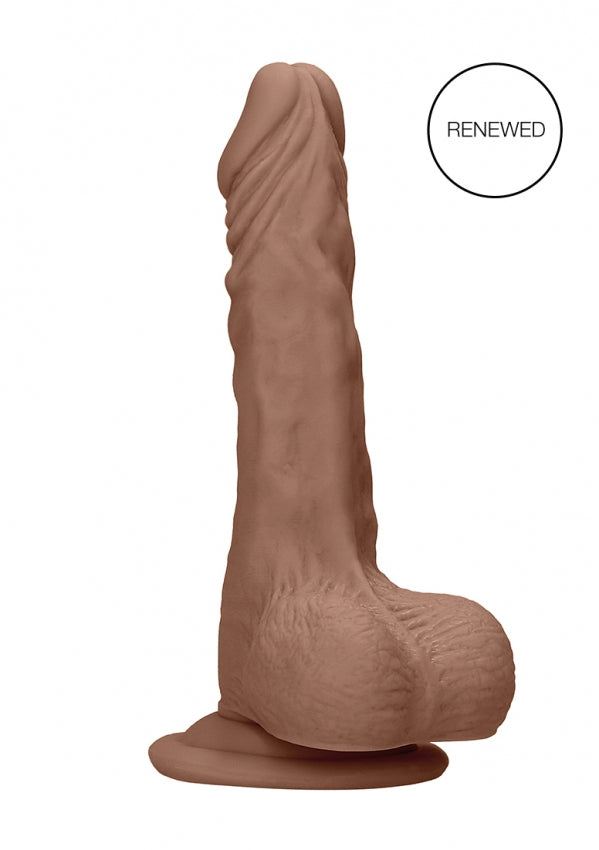 RealRock - Dong with Testicles 8&#39;&#39; - Tan - K. P.