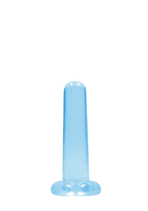 Realrock Crystal Clear - Non Realistic Dildo With Suction Cup 5.3&#39;&#39; / 13.5cm - Blue