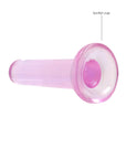 Realrock Crystal Clear - Non Realistic Dildo With Suction Cup 5.3'' / 13.5cm - Pink