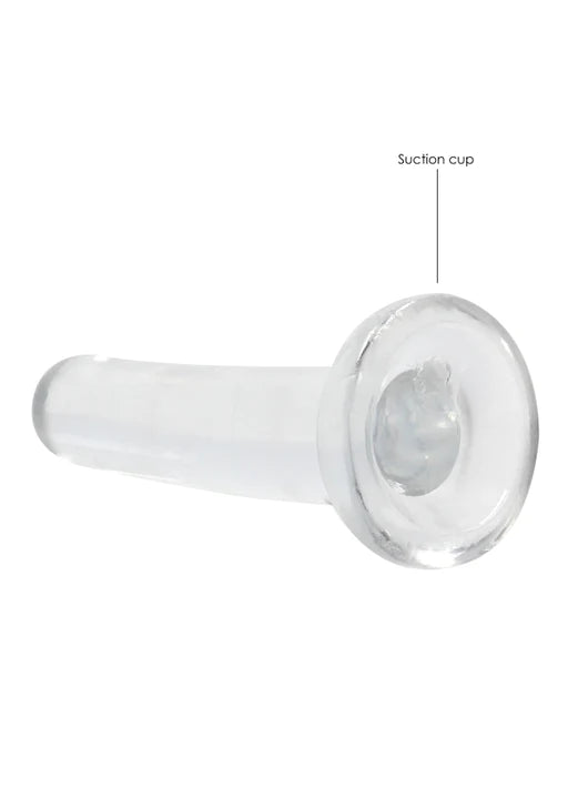 Realrock Crystal Clear - Non Realistic Dildo With Suction Cup 5.3&#39;&#39; / 13.5cm - Transparent