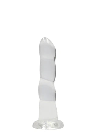 Realrock Crystal Clear - Non Realistic Dildo With Suction Cup 7&#39;&#39; / 17cm - Transparent