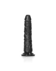 Realrock - Slim Realistic Dildo with Suction Cup 6''/ 15.5 cm - Black - K. P.