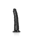 Realrock - Slim Realistic Dildo with Suction Cup 6''/ 15.5 cm - Black - K. P.