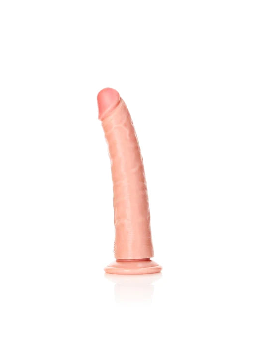 Realrock - Slim Realistic Dildo with Suction Cup 7''/ 18 cm - Flesh - K. P.