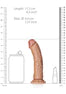 Realrock - Curved Realistic Dildo with Suction Cup 6''/ 15.5 cm - Tan - K. P.