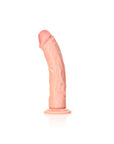 Realrock - Curved Realistic Dildo with Suction Cup 7'' - Flesh - K. P.