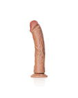 Realrock - Curved Realistic Dildo with Suction Cup 10''/ 25.5 cm - Tan