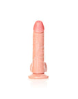 Realrock - Curved Realistic Dildo with Balls and Suction Cup 6''/ 15.5 cm - Flesh - K. P.