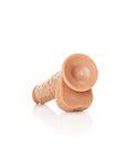 Realrock - Straight Realistic Dildo with Balls and Suction Cup 7''/ 18 cm - Tan - K. P.