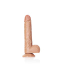 Realrock - Straight Realistic Dildo with Balls and Suction Cup 7''/ 18 cm - Tan - K. P.