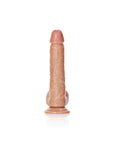 Realrock - Straight Realistic Dildo with Balls and Suction Cup 7''/ 18 cm - Tan - K. P.