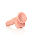 Realrock - Straight Realistic Dildo with Balls and Suction Cup 8''/ 20.5 cm - Flesh - K. P.