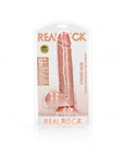 RealRock - Straight Realistic Dildo with Balls and Suction Cup 9'' - Flesh - K. P.