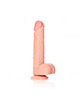 RealRock - Straight Realistic Dildo with Balls and Suction Cup 9'' - Flesh - K. P.