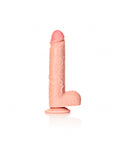 RealRock - Straight Realistic Dildo with Balls and Suction Cup 9'' - Flesh - K. P.