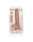 RealRock - Straight Realistic Dildo with Balls and Suction Cup 9'' - Tan - K. P.