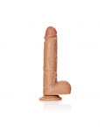 RealRock - Straight Realistic Dildo with Balls and Suction Cup 9'' - Tan - K. P.