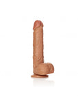 RealRock - Straight Realistic Dildo with Balls and Suction Cup 9'' - Tan - K. P.