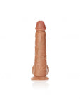 RealRock - Straight Realistic Dildo with Balls and Suction Cup 9'' - Tan - K. P.