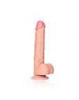 RealRock - Straight Realistic Dildo with Balls and Suction Cup 11'' - Flesh - K. P.