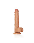 Realrock - Straight Realistic Dildo with Balls and Suction Cup 11''/ 28 cm - Tan