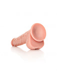 Realrock - Straight Realistic Dildo with Balls and Suction Cup 12''/ 30.5 cm - Flesh - K. P.