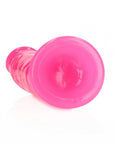 RealRock - 6" Inch Slim Glow in the Dark Neon - Pink