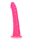 RealRock - 6" Inch Slim Glow in the Dark Neon - Pink