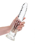 RealRock - 11" Inch Slim Translucent Dildo - Clear