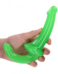 6" Inch Strapless Strap-On Glow in the Dark Neon - Green