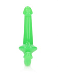 6" Inch Strapless Strap-On Glow in the Dark Neon - Green