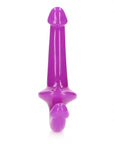 6" Inch Strapless Strap-On Glow in the Dark Neon - Purple