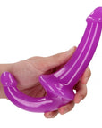 6" Inch Strapless Strap-On Glow in the Dark Neon - Purple