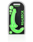 6" Inch Strapless Strap-On Glow in the Dark Neon - Green