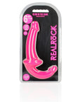 6" Inch Strapless Strap-On Glow in the Dark Neon - Pink