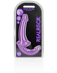 6" Inch Strapless Strap-On Glow in the Dark Neon - Purple