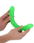 12" Inch Double Dong Glow in the Dark Neon - Green