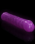 12" Inch Double Dong Glow in the Dark Neon - Purple