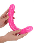 15" Inch Double Dong Glow in the Dark Neon - Pink