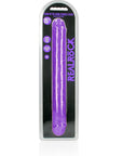 15" Inch Double Dong Glow in the Dark Neon - Purple