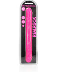 15" Inch Double Dong Glow in the Dark Neon - Pink